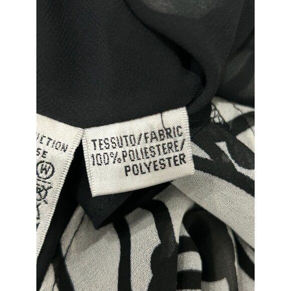 FD Rêve De Ronde Black Sheer Floral Print Top Set 3/4 Sleeves Matching Sleeveles - Picture 7 of 16